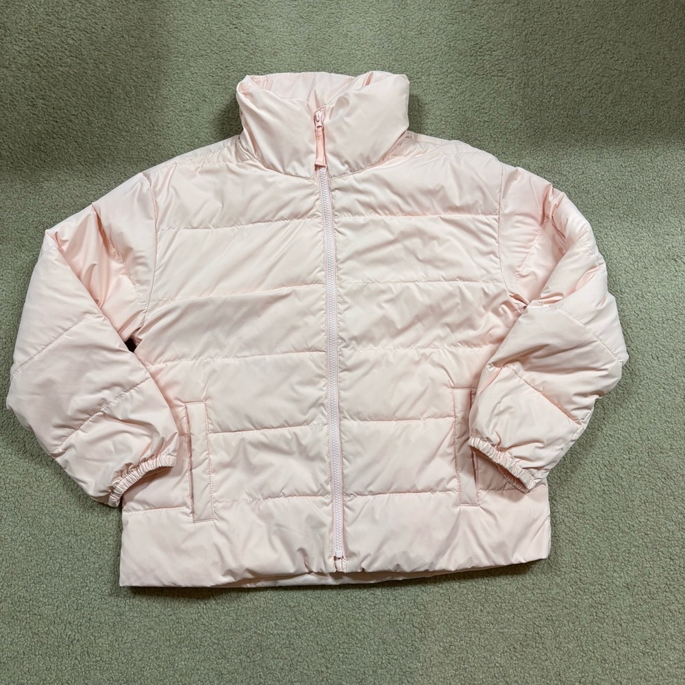 J. Crew Light Pink Puffer Jacket